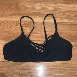 Hollister black bikini top